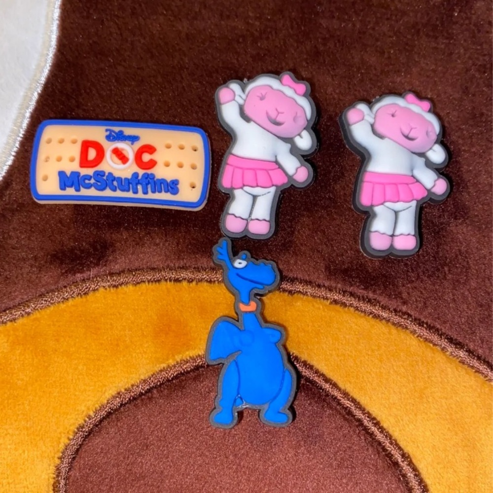 4 doc mcStuffin croc charms